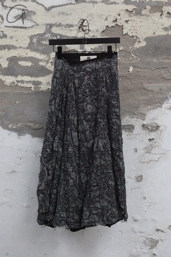 Marc Le Bihan Pleated Skirt 2540 France Handmade MLB-2540-H24-25-GRIS